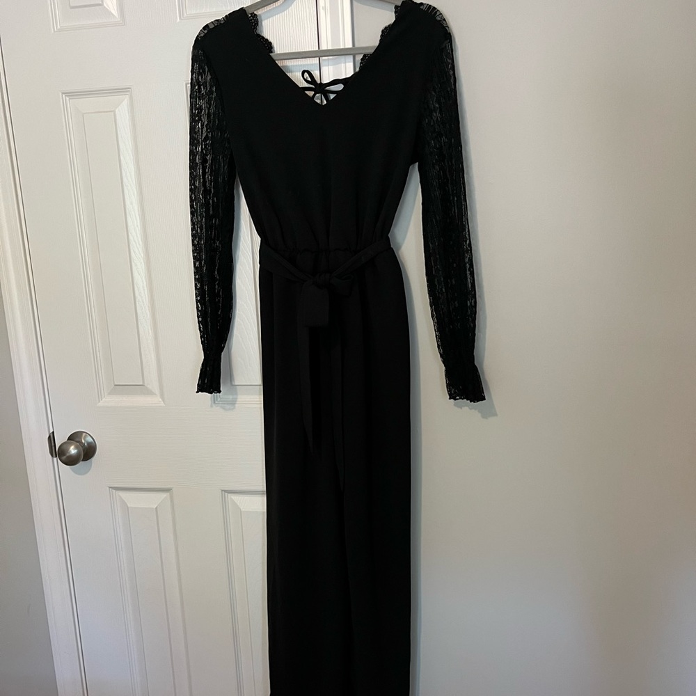 Black lace jumpsuit